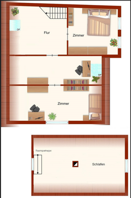Conath-Immobilien_Harsefeld_Buxtehude_Fredenbeck  Grundriss DG Haupthaus und Nebengebäude