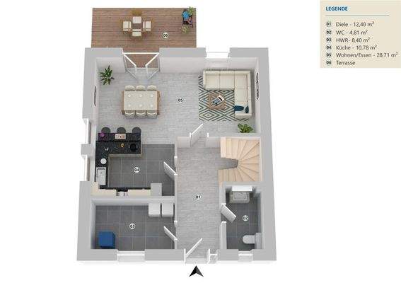 WE 1 Grundriss Erdgeschoss