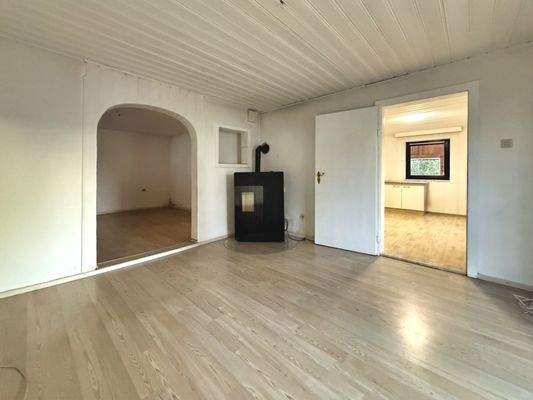 Wohnzimmer mit Pelletofen