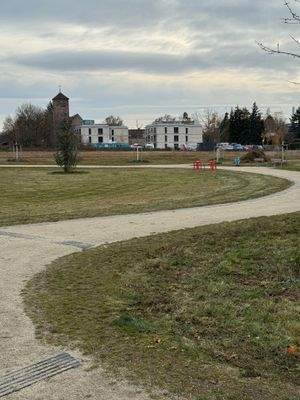 Ansicht der Geböude aus dem Züricher Park
