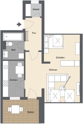 Grundriss Wohnung