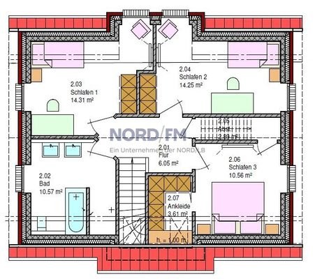 Grundriss Dachgeschoss