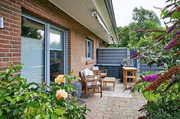 Die schöne Gartenterrasse