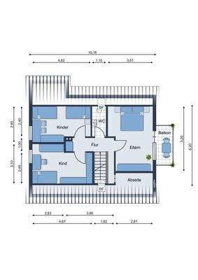 Grundriss Dachgeschoss