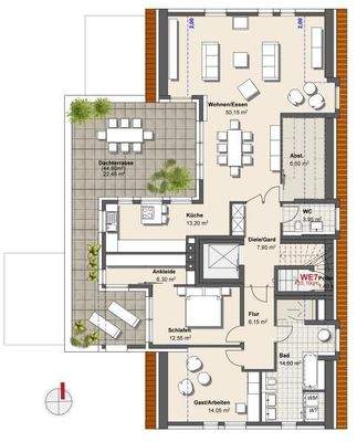 Grundriss WE7