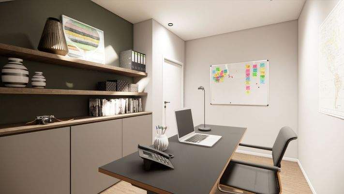 Büro - Visualisierung, Abweichungen möglich!