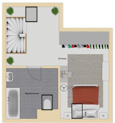 Dachgeschoss Maisonette 