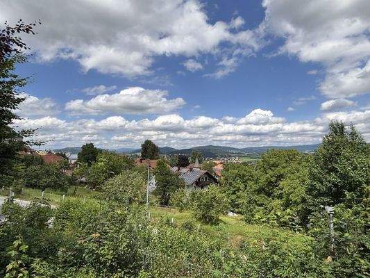 Blick von der Terrasse über Waldkirchen