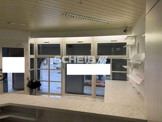 Werbewirksame Schaufensterfront