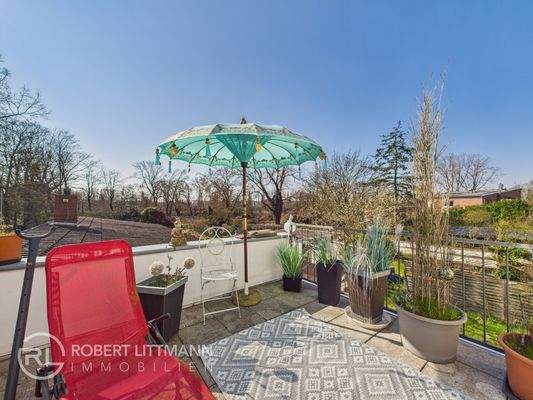 Obere Wohnung - Terrasse
