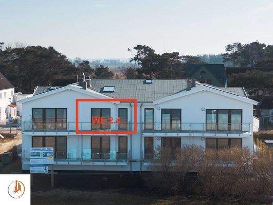 Strandvilla Glowe-Balkonansicht WE 2.4