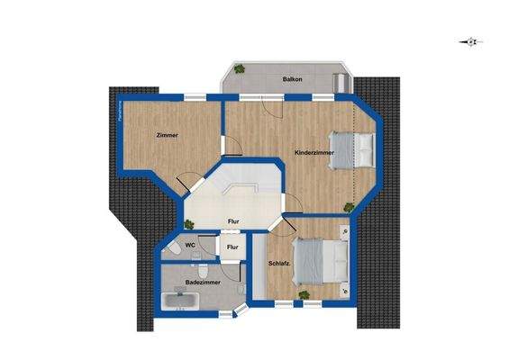 Grundriss Obergeschoss