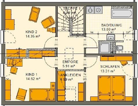 Grundriss Dachgeschoss