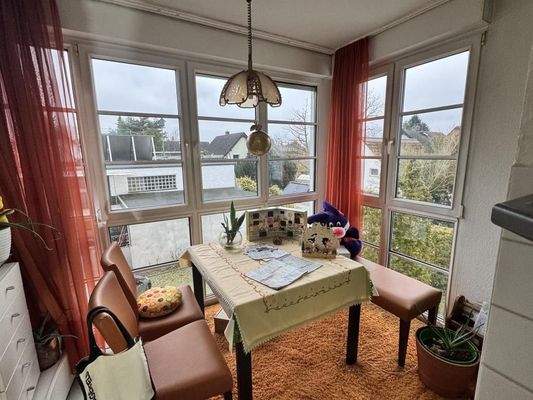 Essecke im Wohnzimmer