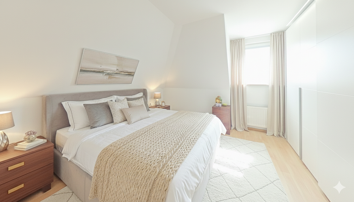 Schlafzimmer virtuell verändert