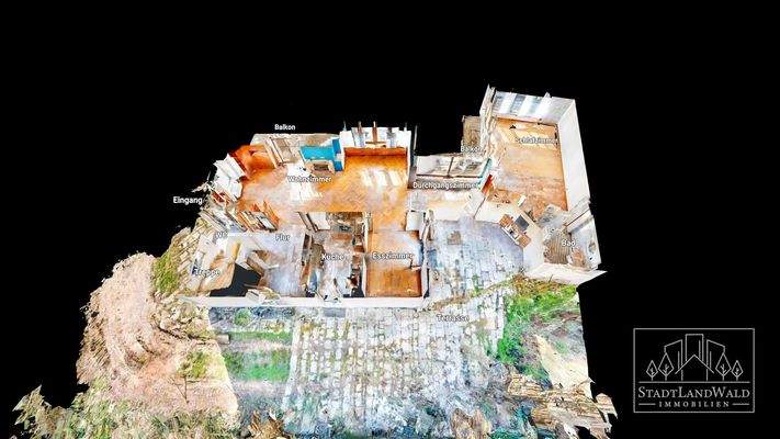 EG - Schematischer Grundriss - 3D