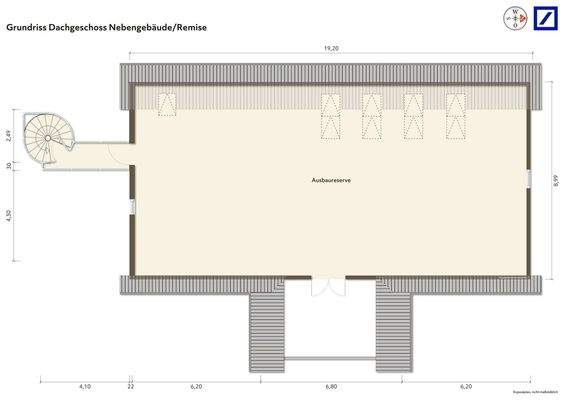 Grundriss Remise Dachgeschoss