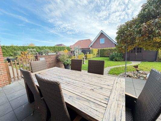 Terrasse Blick in den Garten