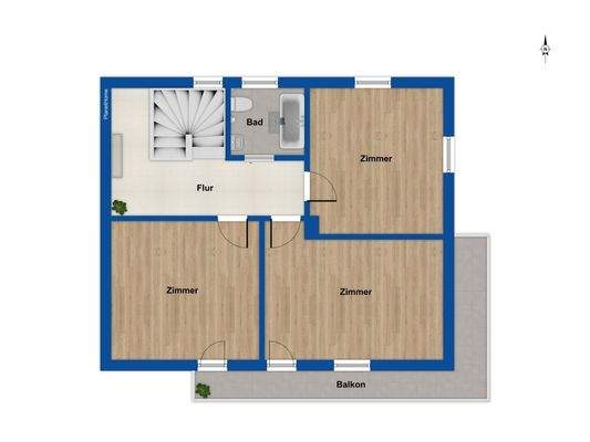 Grundriss Obergeschoss