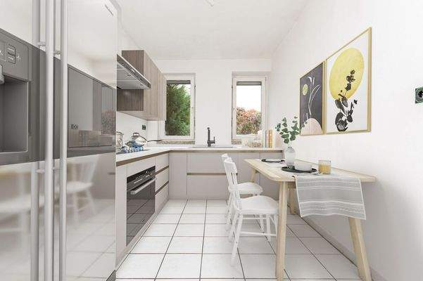 Küche virtuell gestagt