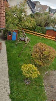 Blick in den Garten vom OG