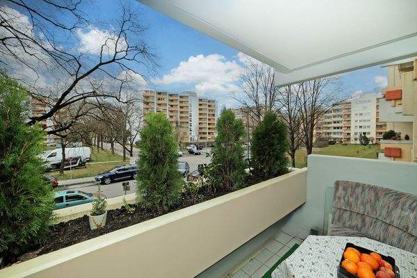 Blick vom West-Balkon