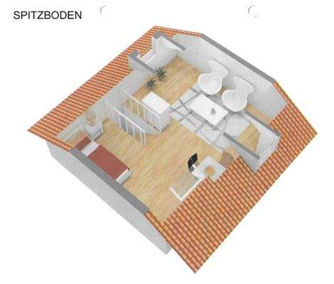 3D Grundriss Spitzbogen