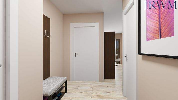 Visualisierung Flur & Garderobe