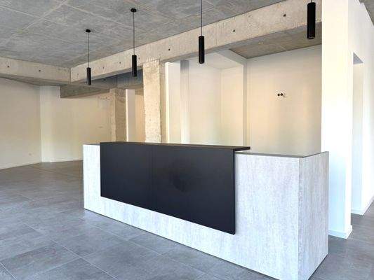 Blick auf den Eingang 