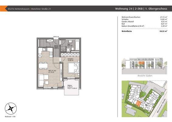 Grundriss Wohnung 24