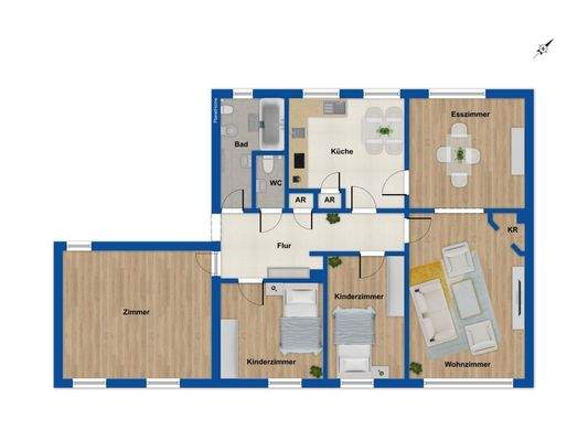 Grundriss 1. OG rechts