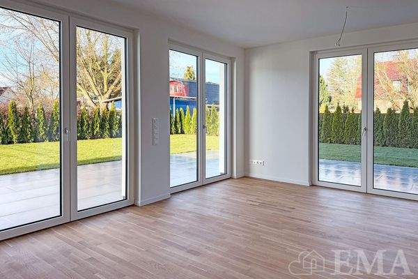 Blick vom Wohnzimmer