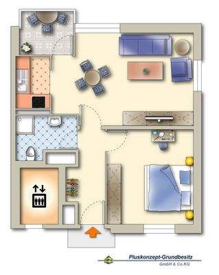 Grundriss Whg. 40 ACS 1