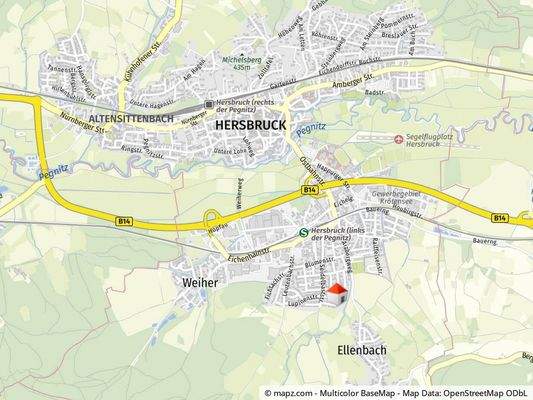 Geolyzer Kartenausschnitt