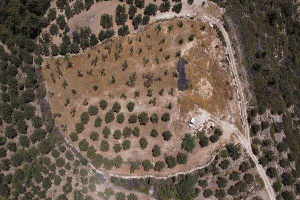 Kreta, Tsivaras: Grundstück in malerischer Lage mit Meerblick zu verkaufen