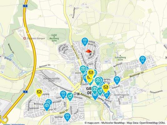 Geolyzer Kartenausschnitt