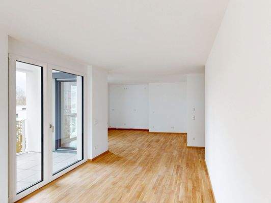 Wohn- und Essbereich (Musterwohnung)
