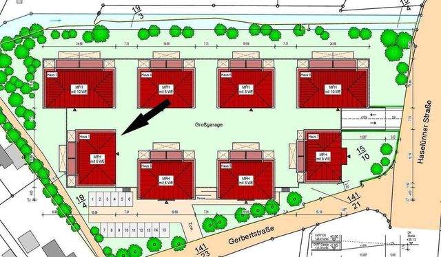 KFW 40 Penthouse 3-Zi. -Wohnung, 89m², Bürgervilla – Erstbezug in Lingen-Laxten, EBK, Gäste WC, Badewanne, Tiefgarage, Balkon, Wärmepumpe, - Foto 5