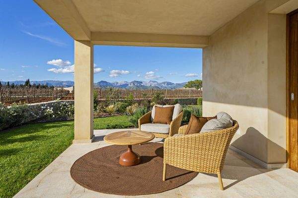 Sitzbereich auf der Terrasse