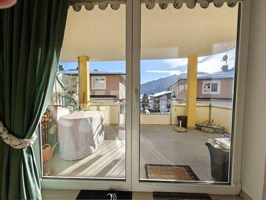 Blick auf den Balkon