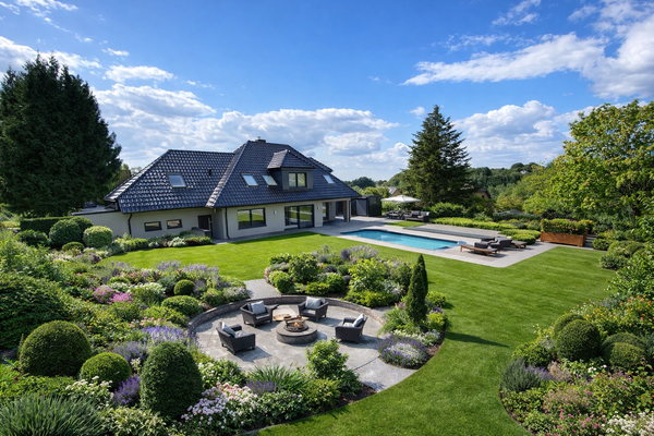 ... this is what the outdoor area could look like. Animation view / AI