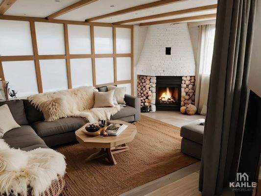 Wohnbeispiel Kaminzimmer