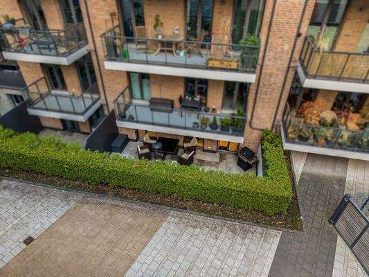 Vogelperspektive Terrasse