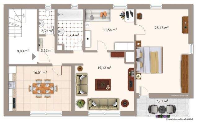 Grundriss Obergeschoss