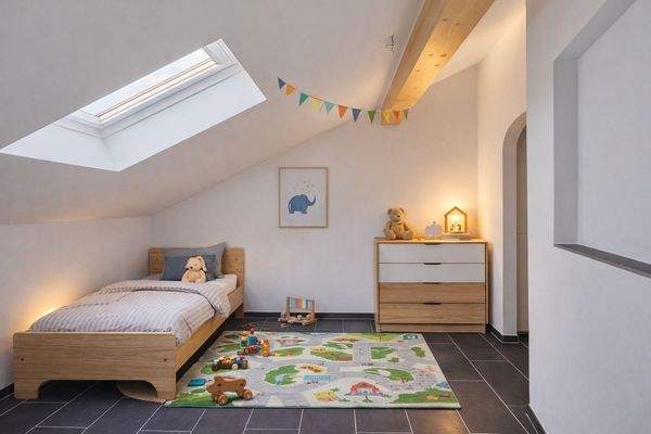 Kinderzimmer im Obergeschoss (visualisiert)