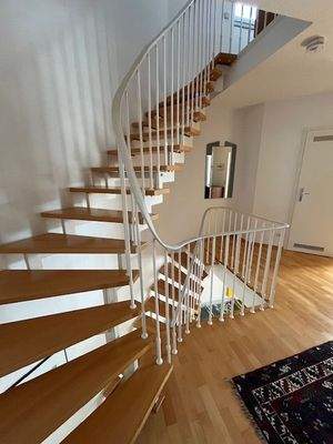 Treppe zum Dachstudio