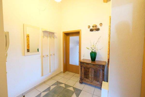 Der freundliche Eingangsbereich