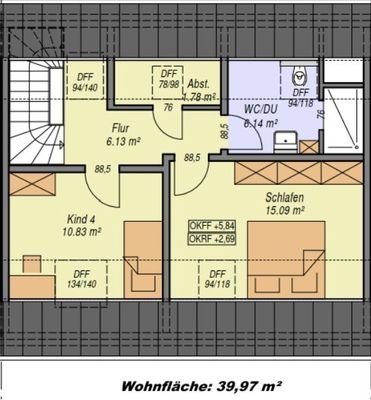 Grundriss Dachgeschoss