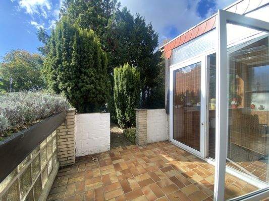 von der Terrasse ins Grüne