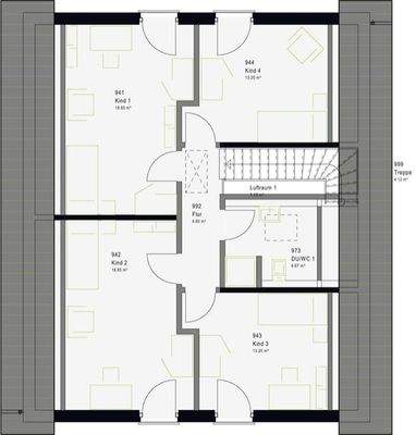 Grundriss Obergeschoss